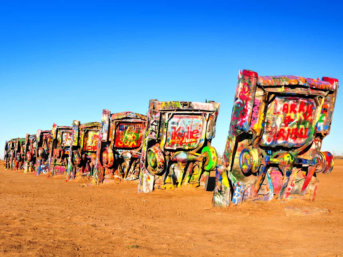 Cadillac Ranch is a public art installation and sculpture in Texas, U.S. created in 1974